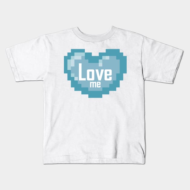 Love Heart Kids T-Shirt by Cock0n